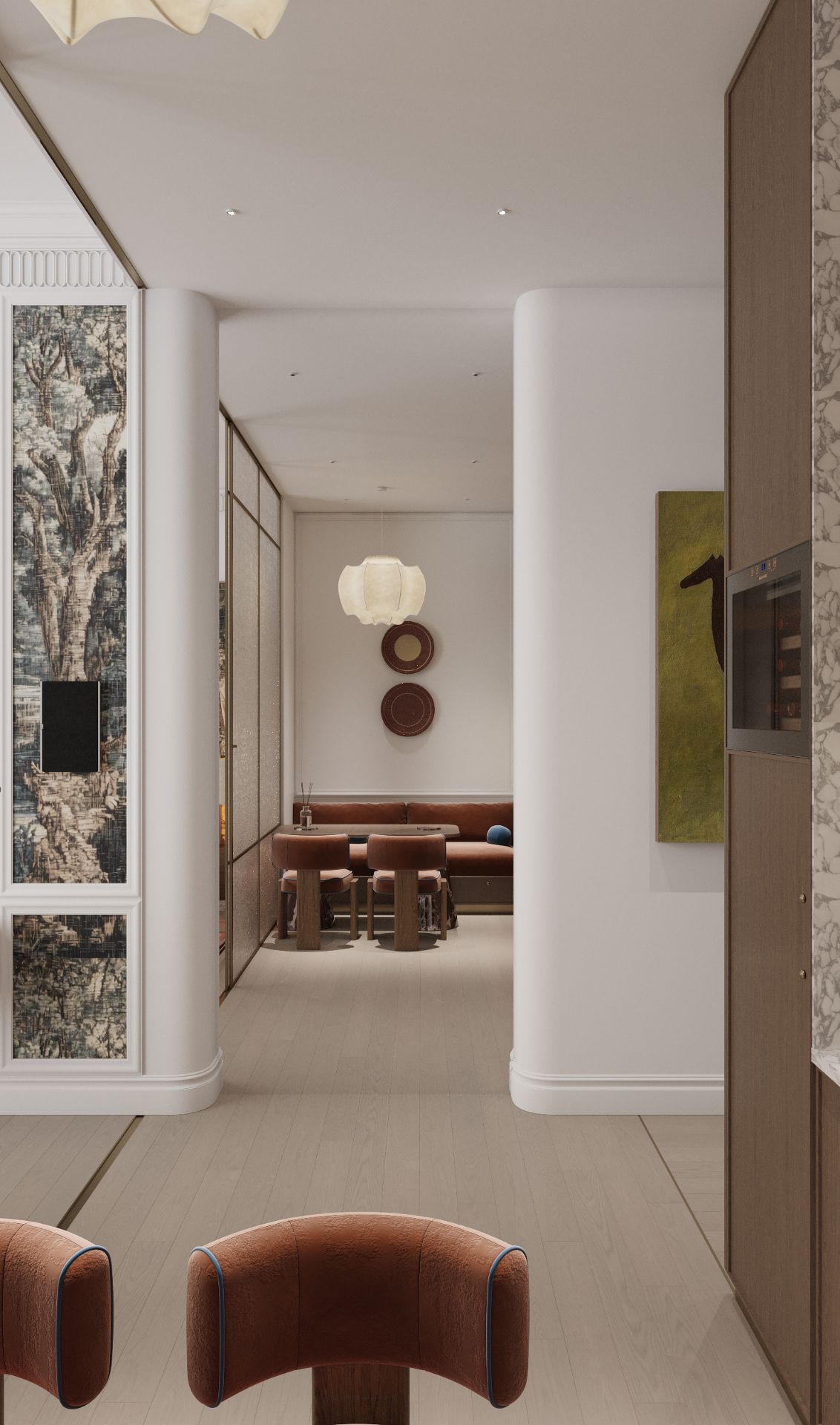 Dining room facing the coast